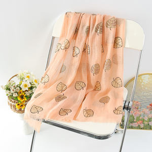 Sciarpa in Pashmina con stampa di libellula in oro nuovo arrivo in oro personalizzato - Product Image 2