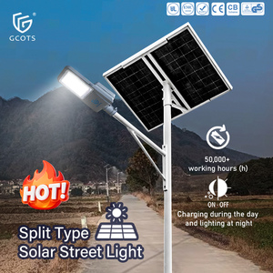 Lampe solaire de rue de qualité industrielle 10W15W20W25W40W, meilleure lampe solaire extérieure IP65 étanche pour routes, en aluminium, 6000K SL-JDE1 - Product Image 1