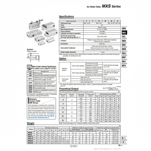 MXS25-10โต๊ะสไลด์ลมนิวเมติก SMC - Product Image 1
