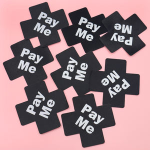 Boob Covers Lieferant Schönheit Brust Blüten blätter Sexy Black Boobs Nippel Abdeckung Satin Frau Nippel Pasteten Sexy <span class=keywords><strong>Custom</strong></span> - Product Image 6