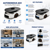 Robot AGV de manutention automatique robuste de 1000 kg pour la préparation des commandes en logistique e-commerce