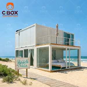 บ้านสำเร็จรูป Cbox แบบโมดูลาร์หรูหรา สำหรับพื้นที่ใช้งานกลางแจ้ง ทนลมแรง ใช้เป็นสำนักงาน ที่อยู่อาศัย หรือบ้านคอนเทนเนอร์แบบแพ็คสำเร็จ - Product Image 2