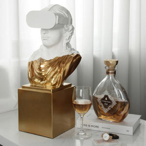 Luce carattere di lusso creativo ornamenti scultura <span class=keywords><strong>David</strong></span> di gesso di arte testa soggiorno di casa modello di casa artigianato decorativi - Product Image 4