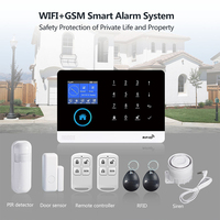 Sonnette 2025 + Interphone à Composition Automatique + Accès RFID Intégré Système de Sécurité Domestique Alarme GSM Sans Fil WIFI 4G Compatible Applications Tuya ou Smart Life