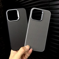Échantillon gratuit étui de téléphone en fibre de carbone pour iPhone17 16 15 14 13 12 11 Pro Max PC + TPU Texture en fibre accessoires de téléphone portable