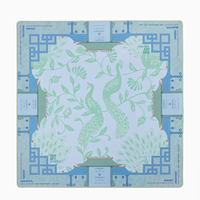 Nouveau Tapis de Table en Flanelle de Luxe Mahjong 2026, Antidérapant, Réducteur de Bruit, Imperméable, pour Jeux de Société, avec Mots Joyeux