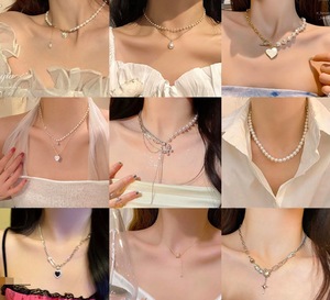 Collier Mixte <span class=keywords><strong>Kilo</strong></span> Vendu 40 ~ 50, Titane Acier, perles, pendentifs, Acier inoxydable, alliage, Diamant, hip Hop,Sweet Style - Product Image 4