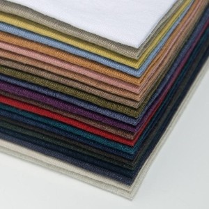 Nuevo Diseño Tela Tejida 100% <span class=keywords><strong>Lino</strong></span> Preencogida Ecológica Lavada a la Piedra Teñida en Tina 172gsm 138cm Transpirable para Camisas y Cojines - Product Image 2