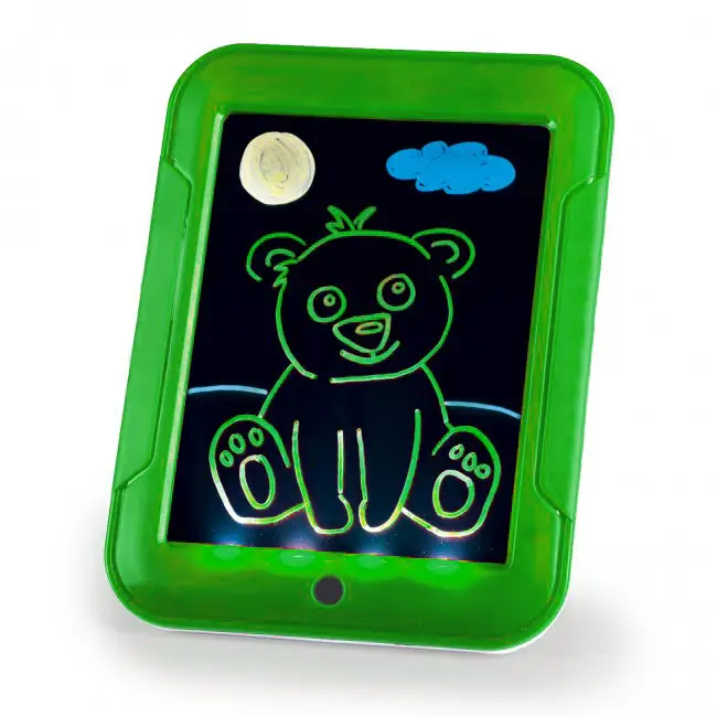 Tablero de dibujo de grafiti mágico para niños, tablero de dibujo LED luminiscente para niños, caballete de dibujo