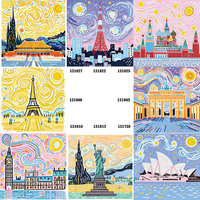 5D World Famous Scenic Spots Diamant Peinture Peinture Décorative, Kits De Diamant DIY À La Main