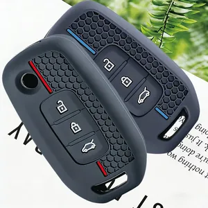 Étui de clé de voiture en silicone souple de qualité supérieure pour Renault Kwid 2023 Trafic Clio Kadjar Clio 5 Captur Arkana Sandero Stepway Logan <span class=keywords><strong>Twingo</strong></span> - Product Image 4