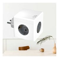 Adaptateur de voyage UE 6-en-1 avec 2 ports USB-A, 1 port USB-C et 3 prises CA 250V/16A – Multiprise cube EU