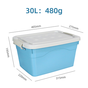 Boîte de rangement en plastique moulé par injection, design moderne, grande capacité (20L, 80L, 120L), service de découpe, pour vêtements, jouets et articles divers de chambre à coucher - Product Image 6