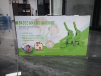 Machine à fabriquer des badges carrés en plastique, machine à fabriquer des boutons avec aimants, kit de fabrication d'aimants pour réfrigérateur