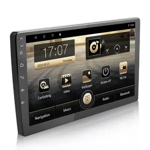9 "2 Din Android radyo araba Stereo ses Bt yazılımı Gps araç Dvd oynatıcı oyuncu dokunmatik ekranı Stereo