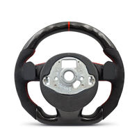 Volant de voiture en fibre de carbone et suède artificiel personnalisé et amélioré pour Audi A3 A4 A5 A6 C6 C7 C8 S4 S5 S6 B7 B8.5 B8 B9.