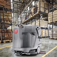 Nettoyeur de sols automatique CleanHorse X7 Ride On, machine de nettoyage de sols industrielle pour entrepôts et centres logistiques, 660 mm 24 V