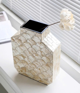 แจกันประดับเปลือกหอยมุกสำหรับตกแต่งบ้านและห้องนั่งเล่น - Product Image 3