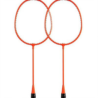 Ensemble de raquettes de badminton pour adultes Jeberly, pack double (2 raquettes), cadre en fibre de carbone, léger, haute rigidité, poignée en PU durable, pliable