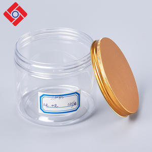 Oem Clear Round Pet Wide Mouth Brown <strong>Plastic</strong> <strong>Sweet</strong> Candy Packaging <strong>Jars</strong> Seal Lid,Saving <strong>Jar</strong> - Product Image 2