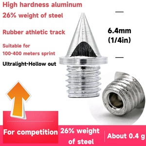 Chiodi da atletica leggera in alluminio cavo da 0,4 g, lunghezza 1/4 di pollice, a forma di piramide, ricambi per scarpe da atletica leggera, per corsa di velocità e cross country - Product Image 4