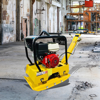 Compacteur à plaque vibrante 600*500MM avec support pour les mains, moteur essence haute puissance 30KN, pour le compactage du béton en construction