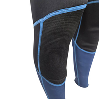 Combinaison de plongée en néoprène imperméable à rayures bleues personnalisée KDIVE pour la plongée en apnée et la plongée sous-marine