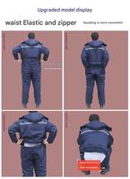 Vêtements de protection unisexes pour le travail, combinaisons d'hiver résistantes au froid, coupe-vent et épaisses, uniforme de travail chaud