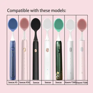 <span class=keywords><strong>Brosse</strong></span> faciale en silicone 2024 pour Xiaomi T300/T500 SOOCAS X3 X3U X5 V1 V2 <span class=keywords><strong>brosse</strong></span> à dents électrique sonique - Product Image 6