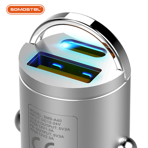 <span class=keywords><strong>Chargeur</strong></span> de voiture SOMOSTEL PD & QC 30W à charge rapide USB Type-C en aluminium pour voiture - Product Image 5