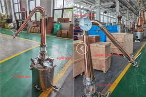 <span class=keywords><strong>Kit</strong></span> de Distillation Professionnel en Cuivre et Acier Inoxydable 50L/100L/200L - Distillateur de Vodka/Brandy/Rhum/Whisky avec Plaques à Bulles - Product Image 2