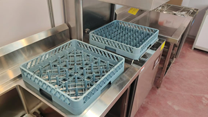 QFLY нержавеющая сталь S304 CE ETL сертифицированная автономная Коммерческая промышленная посудомоечная машина 208-280 В 1/3 фазы высокотемпературного 500 - Product Image 2