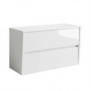 Mueble de Baño Elisia Suspendido con 2 Cajones, 80 cm, Blanco Brillante - Product Image 3