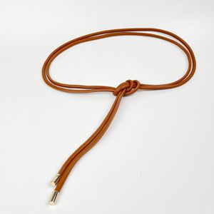 Da Cừu Váy Áo Khoác Mini Thắt Nút 6Mm Vành Đai Dây Mùa Thu Và Mùa Đông Phụ Kiện Vòng Da Phụ Nữ Ăn Mặc Trang Trí Vành Đai Mỏng - Product Image 4