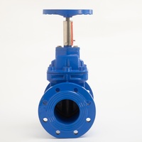 Katup Gerbang Bersegi Empat Tipe OS&Y Flanged Soft Seal Valve Rising Stem Resilient Seated Gate Valve untuk Sistem Penyediaan Air dan Pengendalian Pipa Sistem Pencegahan Kebakaran
