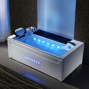 Mewah Kualitas Tinggi Baru Akrilik Resin Kaca Serat Air Terjun Bak Pijat Spa Pusaran Air Bak Mandi dengan Berselancar - Product Image 6