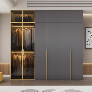 Tủ quần áo hiện đại bền bỉ có cửa trượt & kệ tùy chỉnh để sắp xếp đồ đạc trong nhà, phòng ngủ & phòng tập thể dục cho khách sạn - Product Image 2