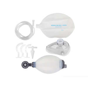 Kit de réanimation manuel portable en silicone de couleur blanche pour ambulance d'urgence, sac Ambu - Product Image 2