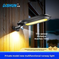 Applique murale solaire extérieure transfrontalière avec capteur de corps humain LED pour éclairage de jardin de rue de cour à usage domestique