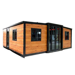 Maison préfabriquée extensible économique de 20 pieds ou 40 pieds, villa de luxe portable avec 2, 3, 4 ou 5 chambres, maisons préfabriquées - Product Image 1