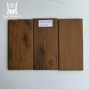 Panel de Listones de Madera de Roble Chino, Impermeable, <span class=keywords><strong>para</strong></span> Uso Comercial en Exteriores, Madera Termotratada y Duradera, Contacto <span class=keywords><strong>para</strong></span> Decoración de Paredes y Gabinetes - Product Image 5