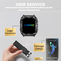 SENBONO KT71 Herren Smart Outdoor-Uhr OEM/ODM Kabelloses BT-Anrufsystem Herzfrequenzmesser IP68 Wasserdicht Langlebiger Schlaf-Tracker
