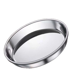 ถาดนึ่งสแตนเลสทรงกลมหนาขึ้น ลึกขึ้น เกรดอาหาร สำหรับเสิร์ฟอาหารในครัว อุปกรณ์ทำเค้ก - Product Image 3
