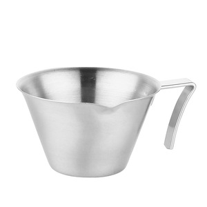 100ml Espresso tazza di misurazione con segni e beccuccio 304 acciaio inossidabile Espresso bicchierino in metallo per versare tazze di caffè in grani di pesatura - Product Image 5
