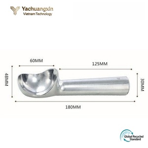 Cuillère à glace en acier inoxydable, vaisselle moderne pour le camping et la maison - Product Image 2