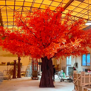 شجرة اصطناعية كبيرة مخصصة للخارج من نوع القيقب أو الشجرة المطاطية لتزيين الحدائق والمطاعم - Product Image 1