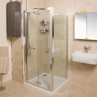 DAIYA aluminium wc porte douche en verre trempé balançoire