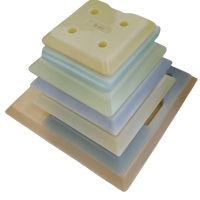 Bloc de briques de congélation de refroidissement PCM HDPE Matériau à changement de phase Plaque eutectique de qualité alimentaire réutilisable Brique de refroidissement longue durée