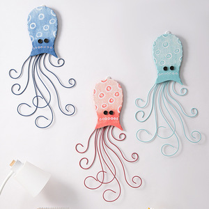 Decoración de Pared de Medusas, Arte Metálico de Hierro Fundido, Adornos Colgantes para el Hogar, Forma Irregular, Decoración de Pared - Product Image 2