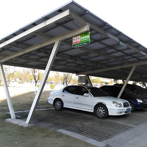 Système de montage de carport photovoltaïque au prix d'usine, structure de support en métal en forme de V pour parking, structure de support en acier pour carport, toiture solaire - Product Image 1